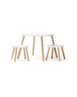 Kid's Concept - Zestaw mebli odpornych na zarysowanie KID'S BASE - Biel