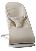 BABYBJORN - leżaczek BALANCE SOFT WOVEN/JERSEY Tri Fabric, Jasny Beż